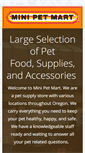 Mobile Screenshot of minipetmart.net