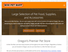 Tablet Screenshot of minipetmart.net